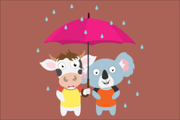 Adorable Animal Vectors: The Cow & Koala Cartoon Collection