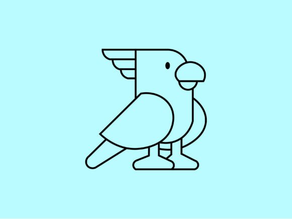 Adorable Cockatoo Line Art for Creative Projects