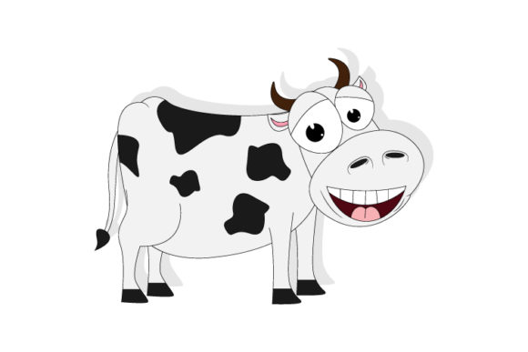 Adorable Farmyard Charm: Exploring the Cute Cow Animal Cartoon