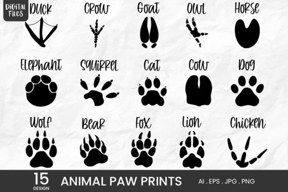 Animal Paw Prints: 15 Variations for Your Creative Toolkit