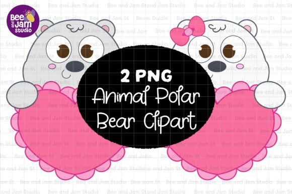 Animal Polar Bear PNG Sublimation for Creative Projects