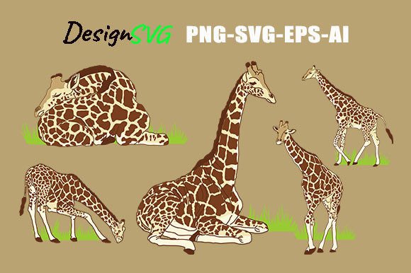 Bring a Playful Spirit to Your Designs with Giraffe Pose Vector Animal