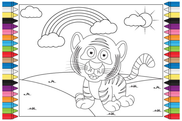 Bring Playful Energy to Projects with Tiger Animal Cartoon Graphics