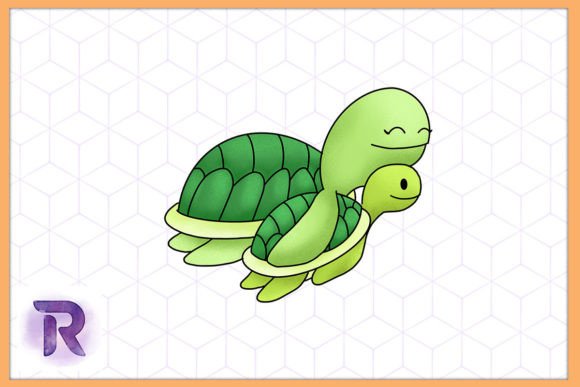 Celebrate Turtle Mama: A Charming Animal Mother's Day Design