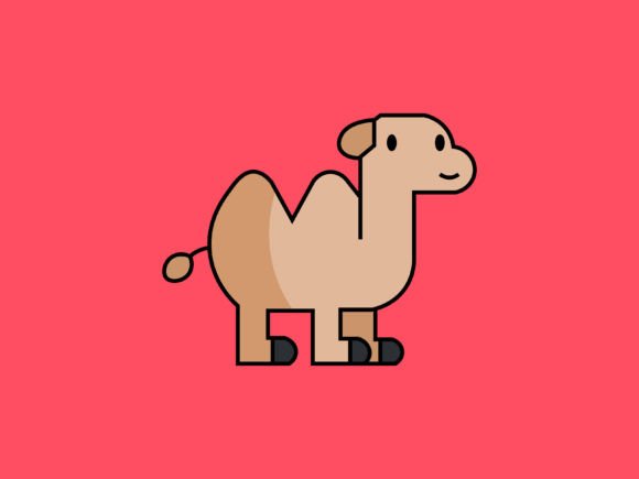 Charming Kawaii Animal Camel Icon: Your Next Design Asset