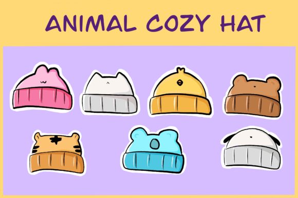 Cute Animal Cozy Hat: A Playful Asset for Creative Projects