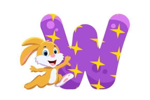 Cute Animal Icons Alphabet W Cliparts: Beyond the Standard Font