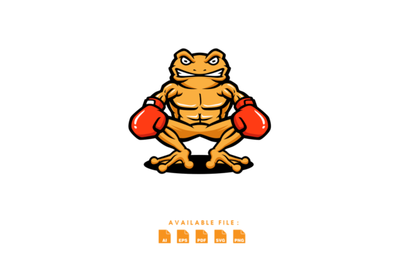 Frog Boxing Animal Illustration Design: A Knockout Asset for Creators