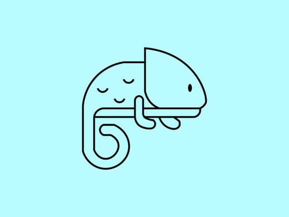 Kawaii Animal Chameleon Line Background: A Designer's Guide