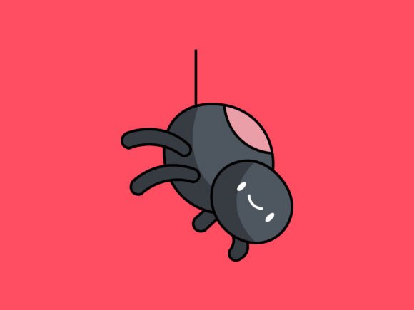 Kawaii Animal Spider Icon: Charming Design for Every Project