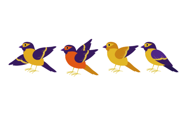 Set Animal Bird: Infusing Whimsy and Nature into Your Designs