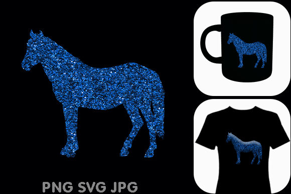Unlock Creative Freedom with the Blue Horse Animal Vector Design